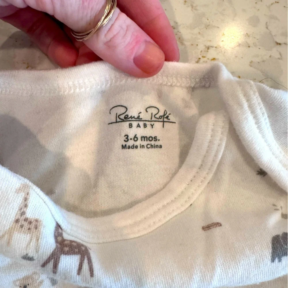 Rene Rofe Baby White Onesie